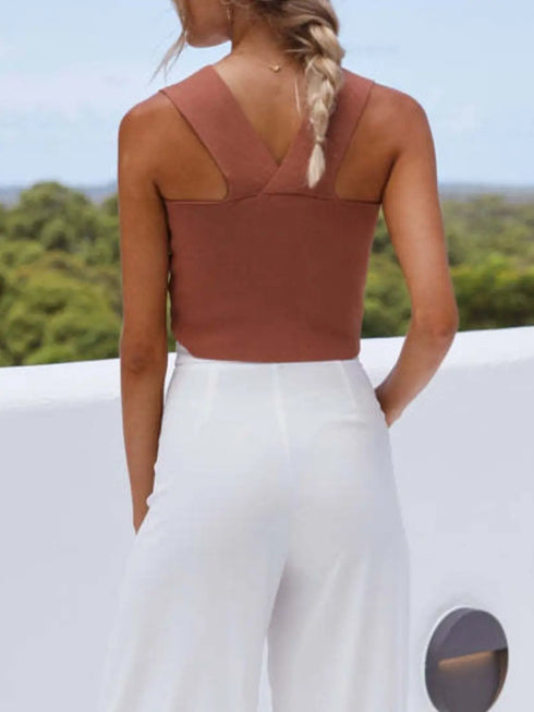 'Riley' Crop Tank Top - Celes Fashion